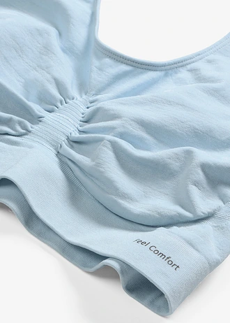 Feel Comfort Seamless melltartó (2 db-os csomag) • 2x világoskék • bonprix áruház