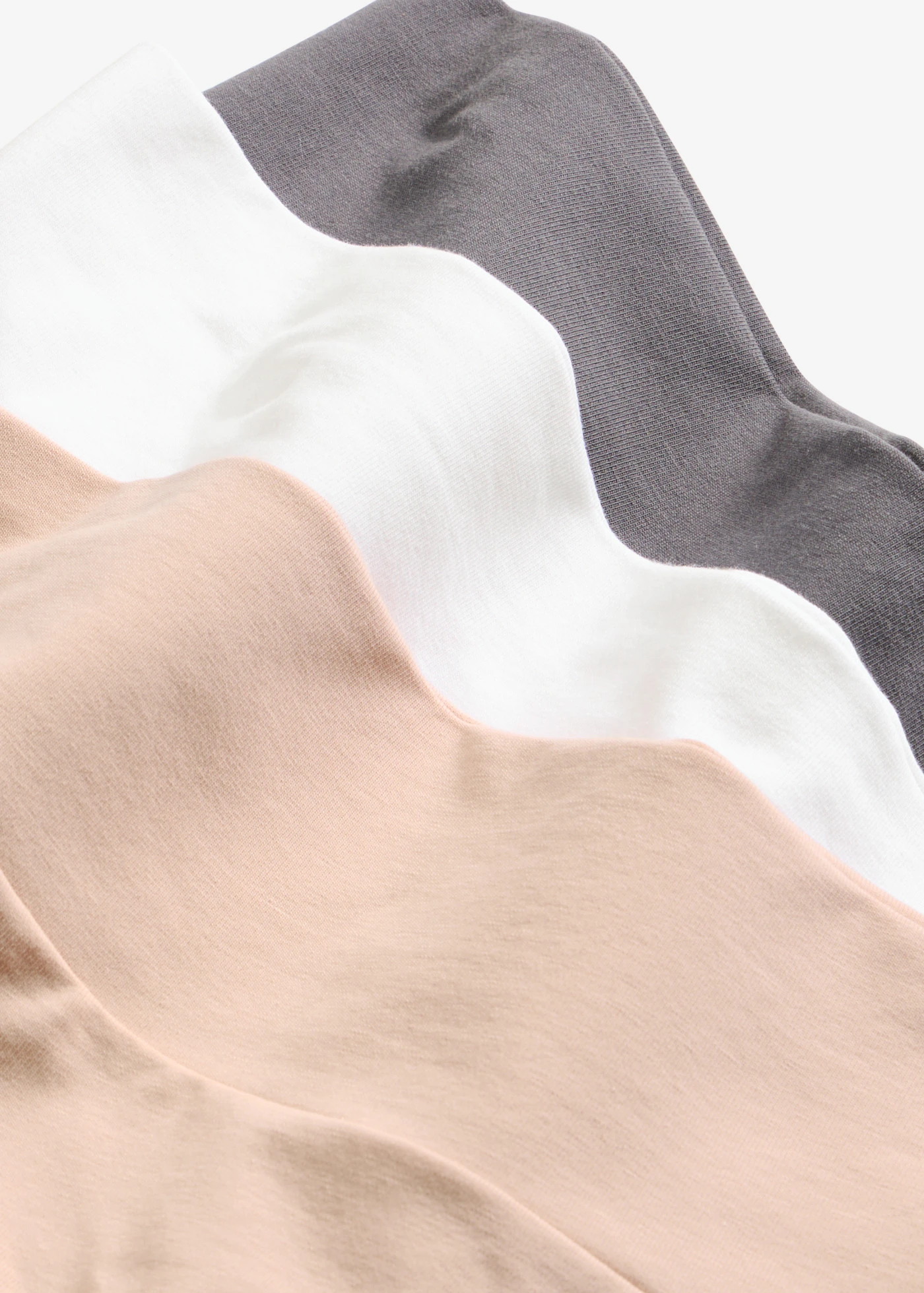 Panty de gravide cu bumbac organic (set/3 buc.) • gri închis/roz vintage/alb • magazin bonprix