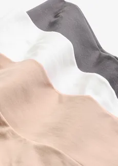 Panty de gravide cu bumbac organic (set/3 buc.) • gri închis/roz vintage/alb • magazin bonprix