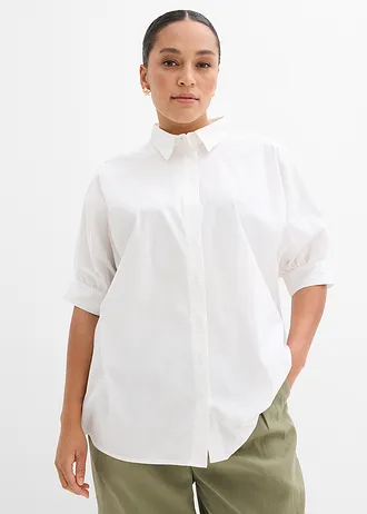 Oversize halenka, barva: bílá