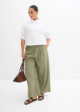Oversized blouse, Kleur: wit