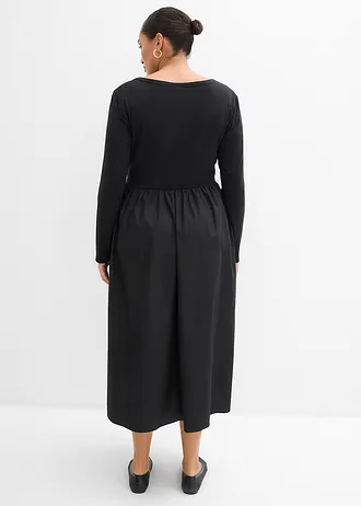 Šaty v délce midi, barva: černá