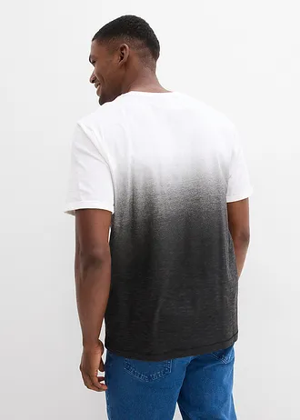 Lot de 2 T-shirts 100% coton • bleu foncé+noir • Boutique bonprix