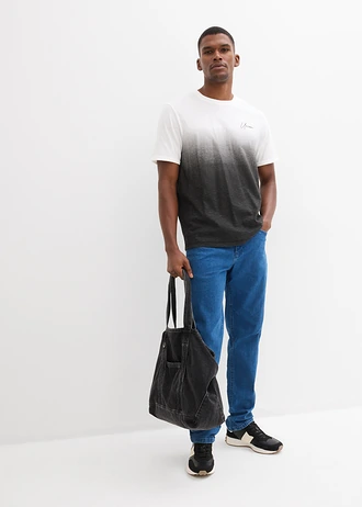 Tričko (2-dielne balenie) z čistej bavlny • tmavomodrá/čierna • obchod bonprix