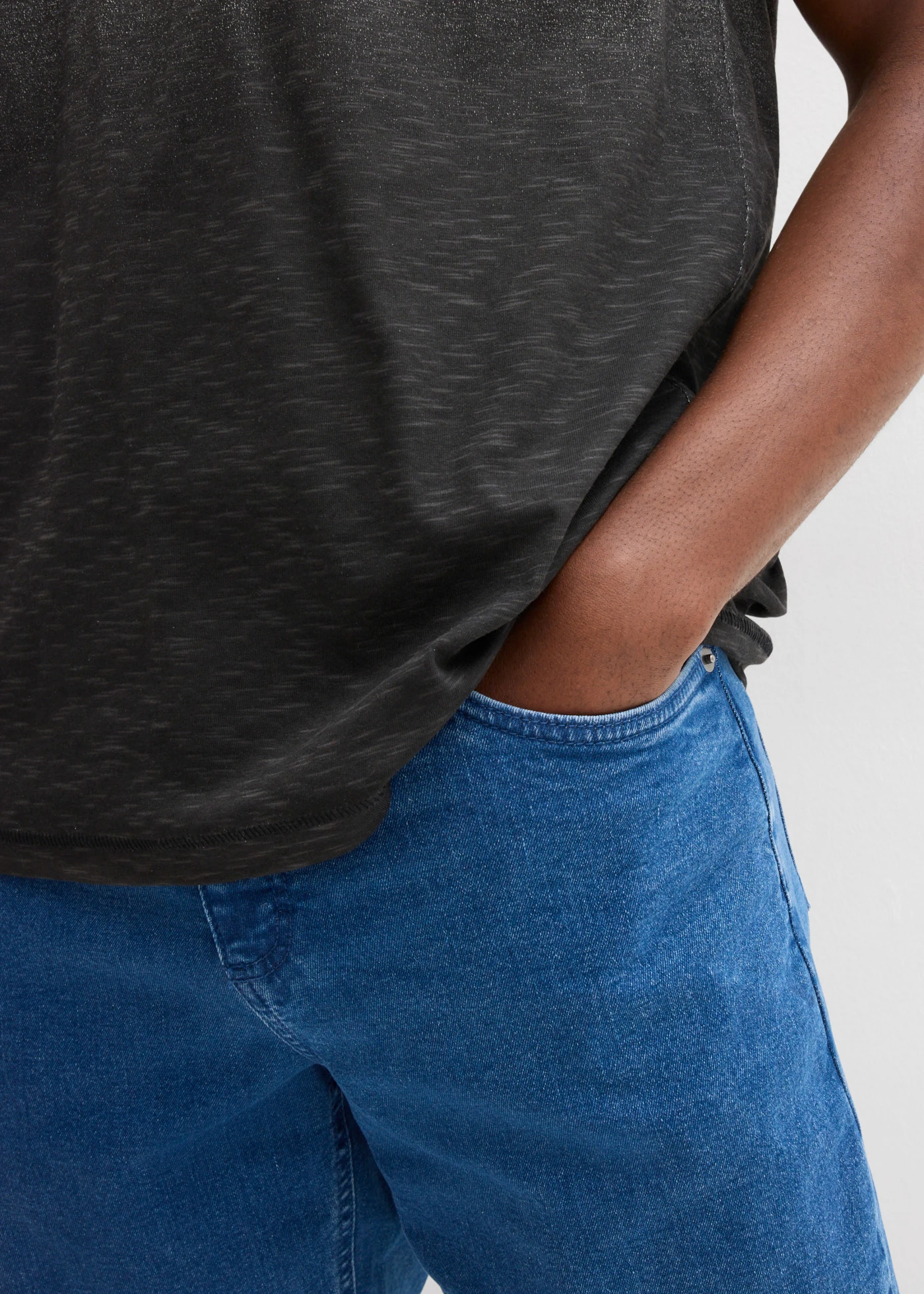 Tričko (2-dielne balenie) z čistej bavlny • tmavomodrá/čierna • obchod bonprix