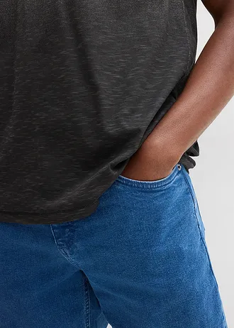 Lot de 2 T-shirts 100% coton • bleu foncé+noir • Boutique bonprix