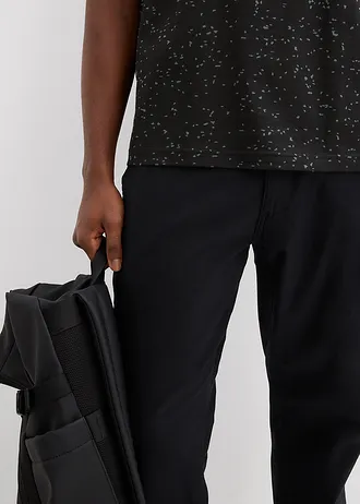 T-shirt z bawełny organicznej • zielony eukaliptusowy - czarny • sklep bonprix