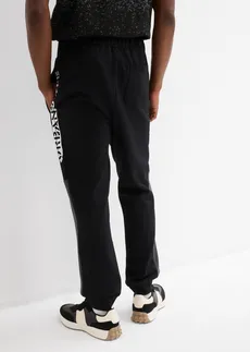 Pantalon de jogging avec polyester recyclé • noir/gris ardoise • Boutique bonprix