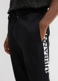 Pantalon de jogging avec polyester recyclé • noir/gris ardoise • Boutique bonprix