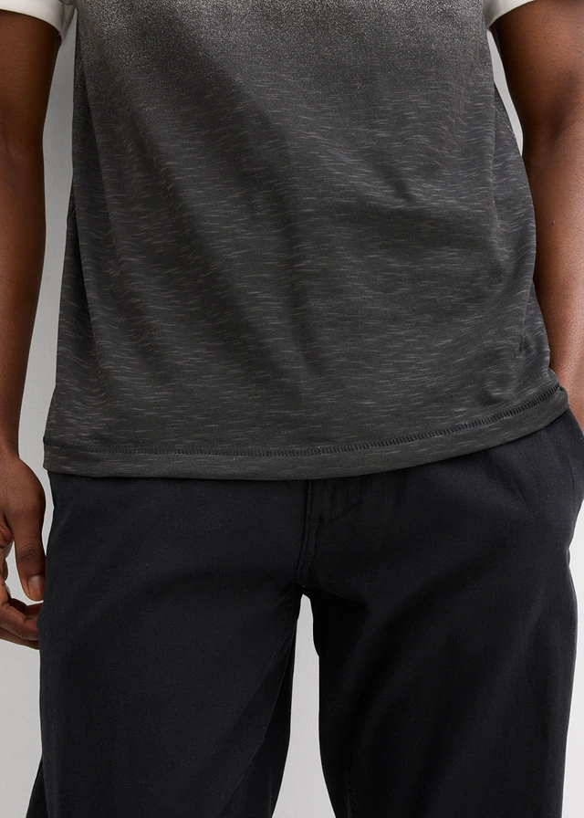 T-shirt van puur katoen, slim fit • zwart/wit • product-page.page-title-suffix