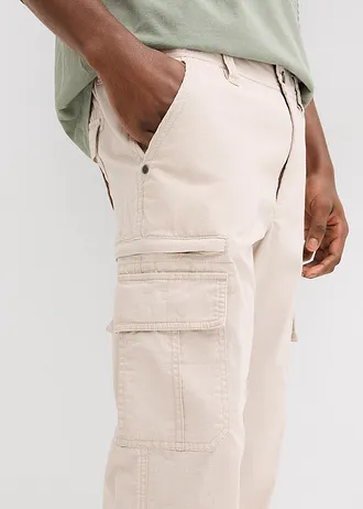 Lange cargo bermuda van katoen, regular fit • steengrijs • bonprix online shop