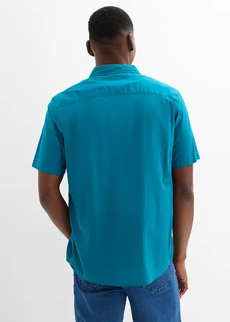 Chemise manches courtes 100% coton • bleu océan • Boutique bonprix