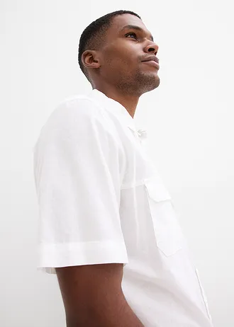 Overhemd met korte mouwen van puur katoen • wit • bonprix online shop