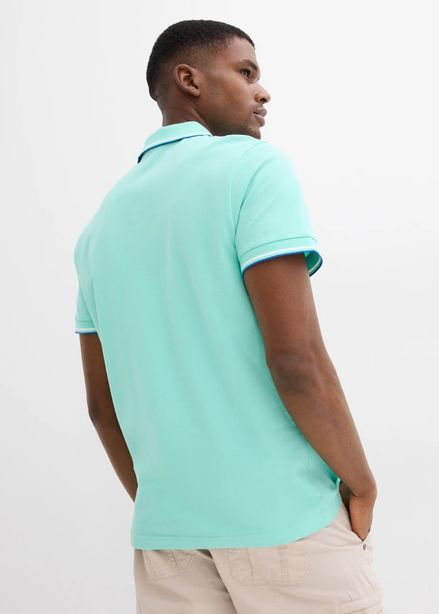 Polo en maille piquée 100% coton • vert menthe • product-page.page-title-suffix