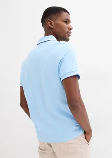 Polo en maille piquée 100% coton • bleu clair • Boutique bonprix