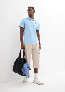 Polo en maille piquée 100% coton • bleu clair • Boutique bonprix