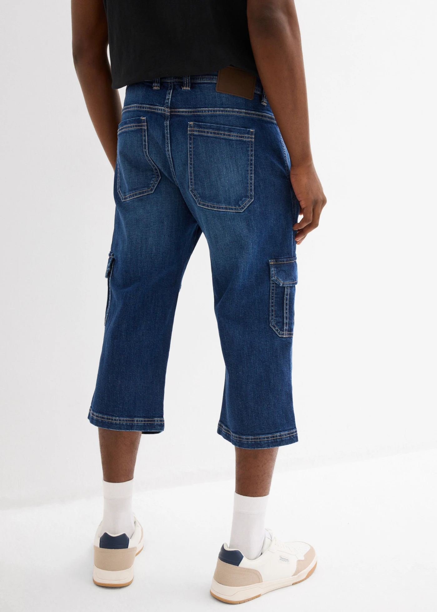 Jean cargo 3/4 regular droit • bleu denim • Boutique bonprix