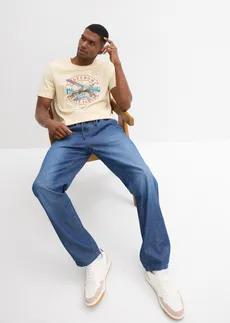 Lot de 2 jeans à taille élastiquée • bleu denim + bleu clair denim • Boutique bonprix