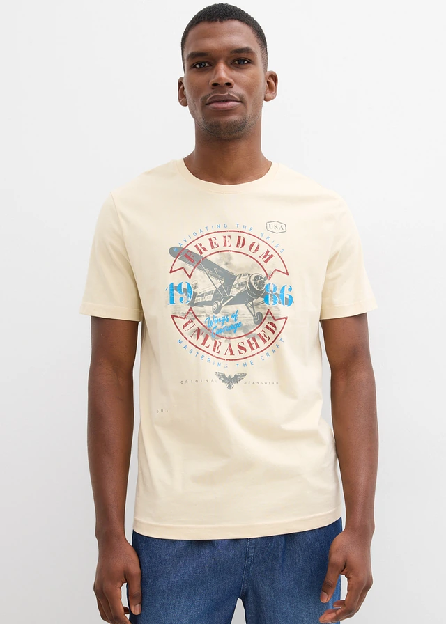 T-shirt 100% coton • beige • product-page.page-title-suffix