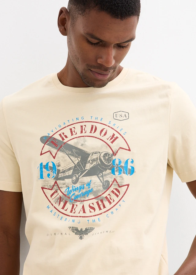T-shirt 100% coton • beige • product-page.page-title-suffix