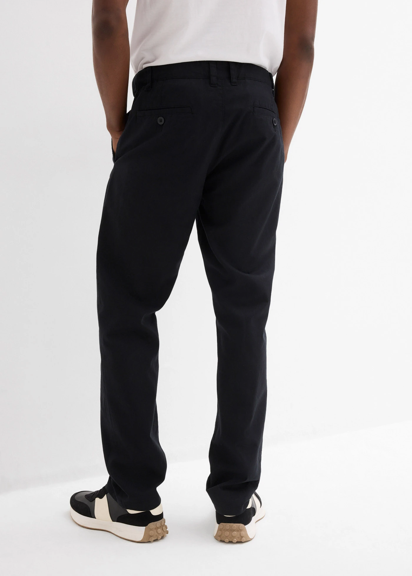 Pantalon chino regular, droit • noir • Boutique bonprix