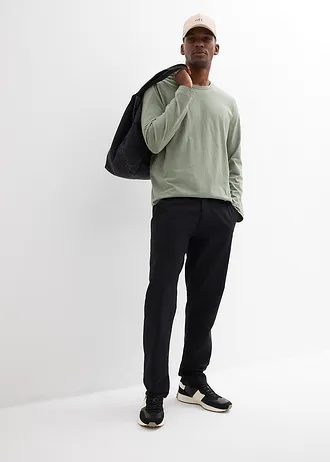 Pantalon chino regular, droit • noir • Boutique bonprix