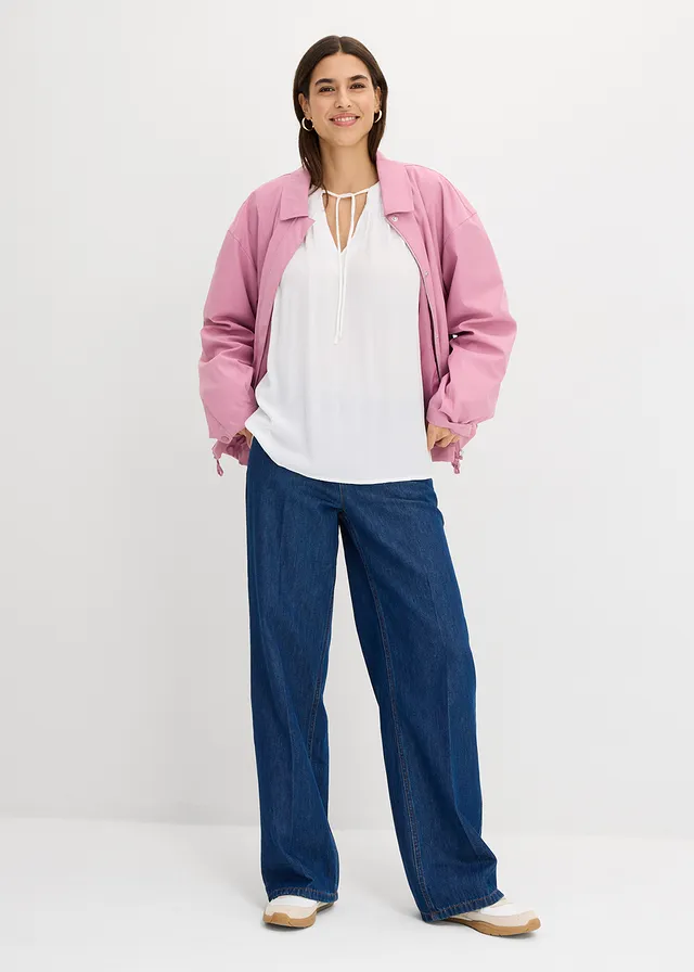 Tuniek van soepele viscose wit