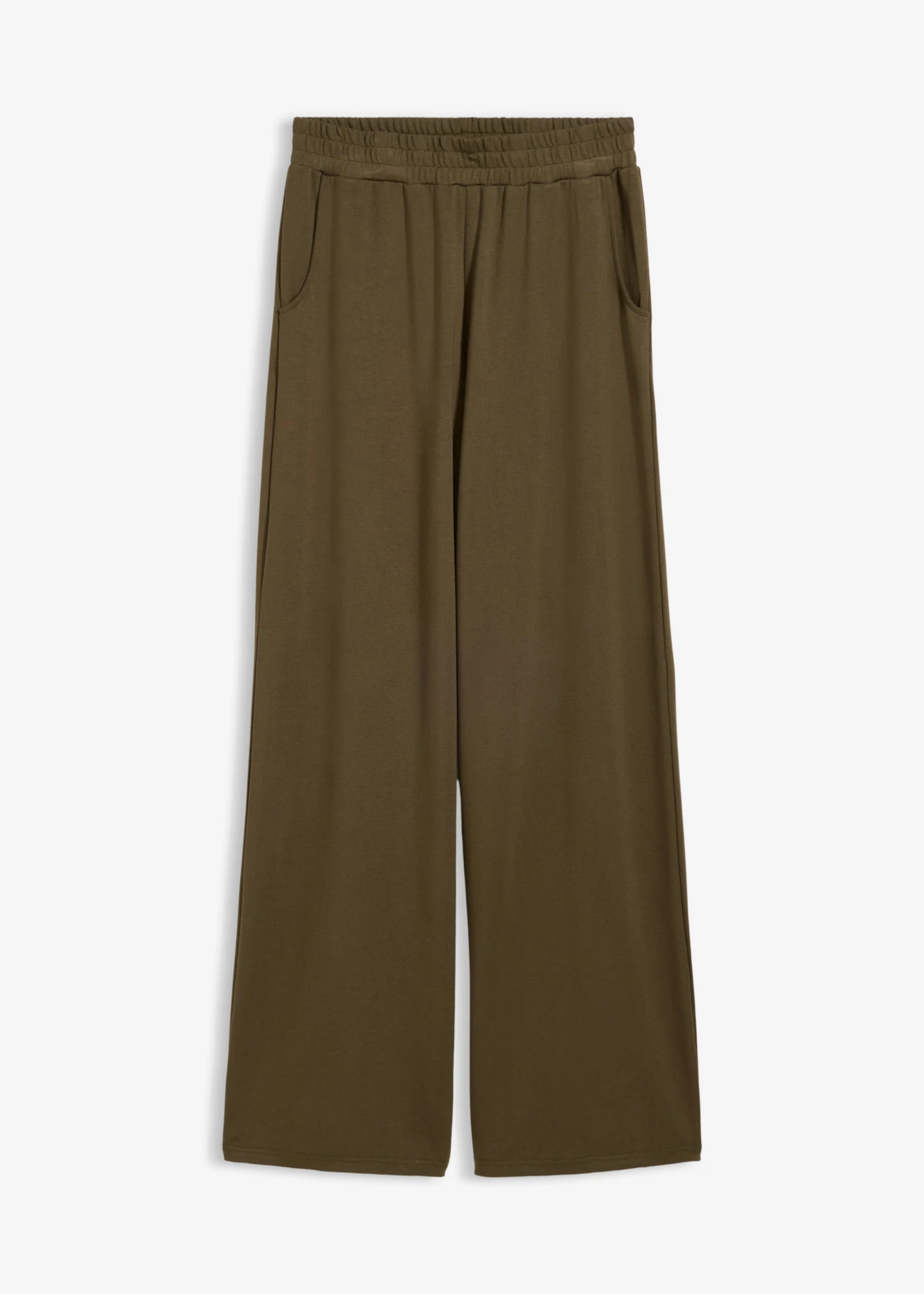 Pantalon en jersey à taille élastiquée • olive foncé • Boutique bonprix