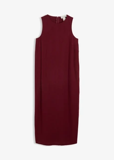 Robe longue avec poches latérales • rouge érable plus size • Boutique bonprix