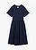 Rochie midi din bumbac 100%, culoare: bleumarin