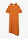 Robe à base asymétrique en jersey avec modal, Couleur: terre cuite