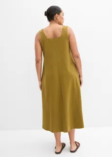 Robe en jersey 100% coton, Couleur: vert nature