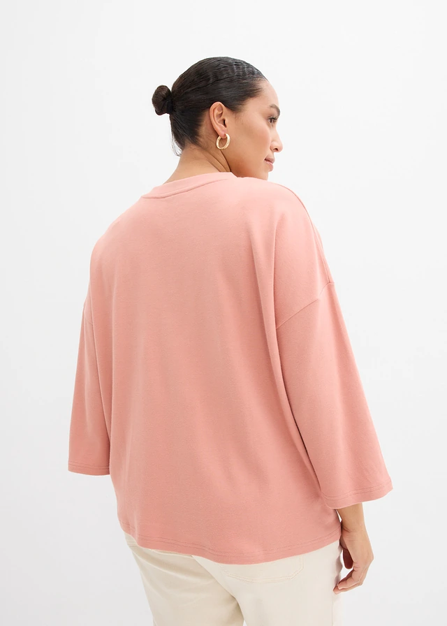 T-shirt 100% coton, Couleur: marron poudré