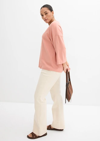 T-shirt 100% coton, Couleur: marron poudré