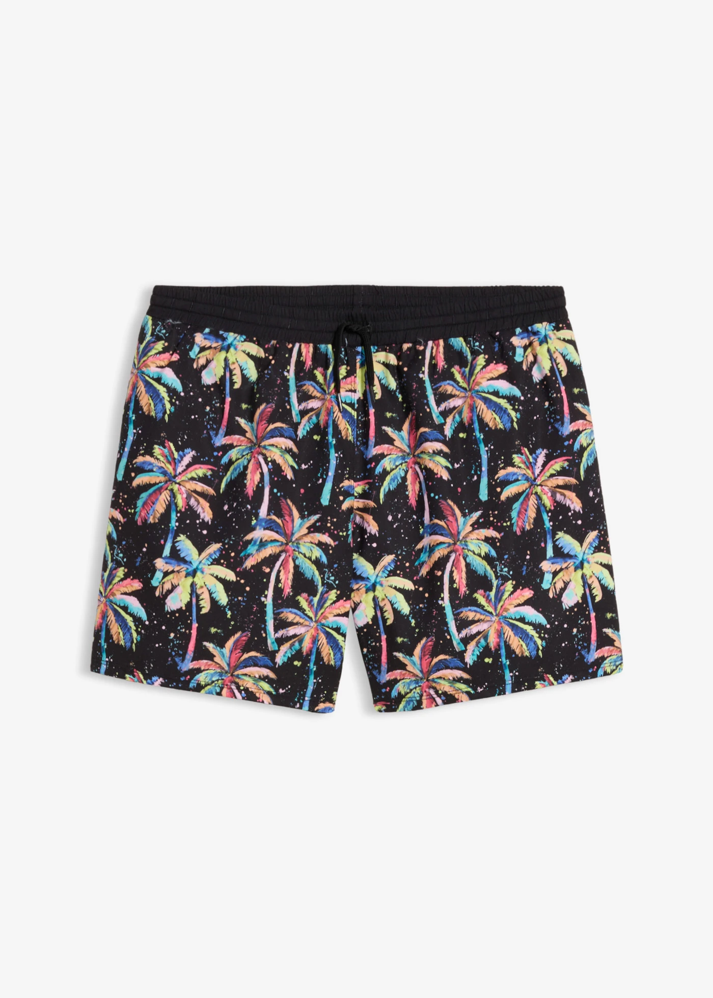 Zwemshort kort • zwart-multicolor gedessineerd • bonprix online shop
