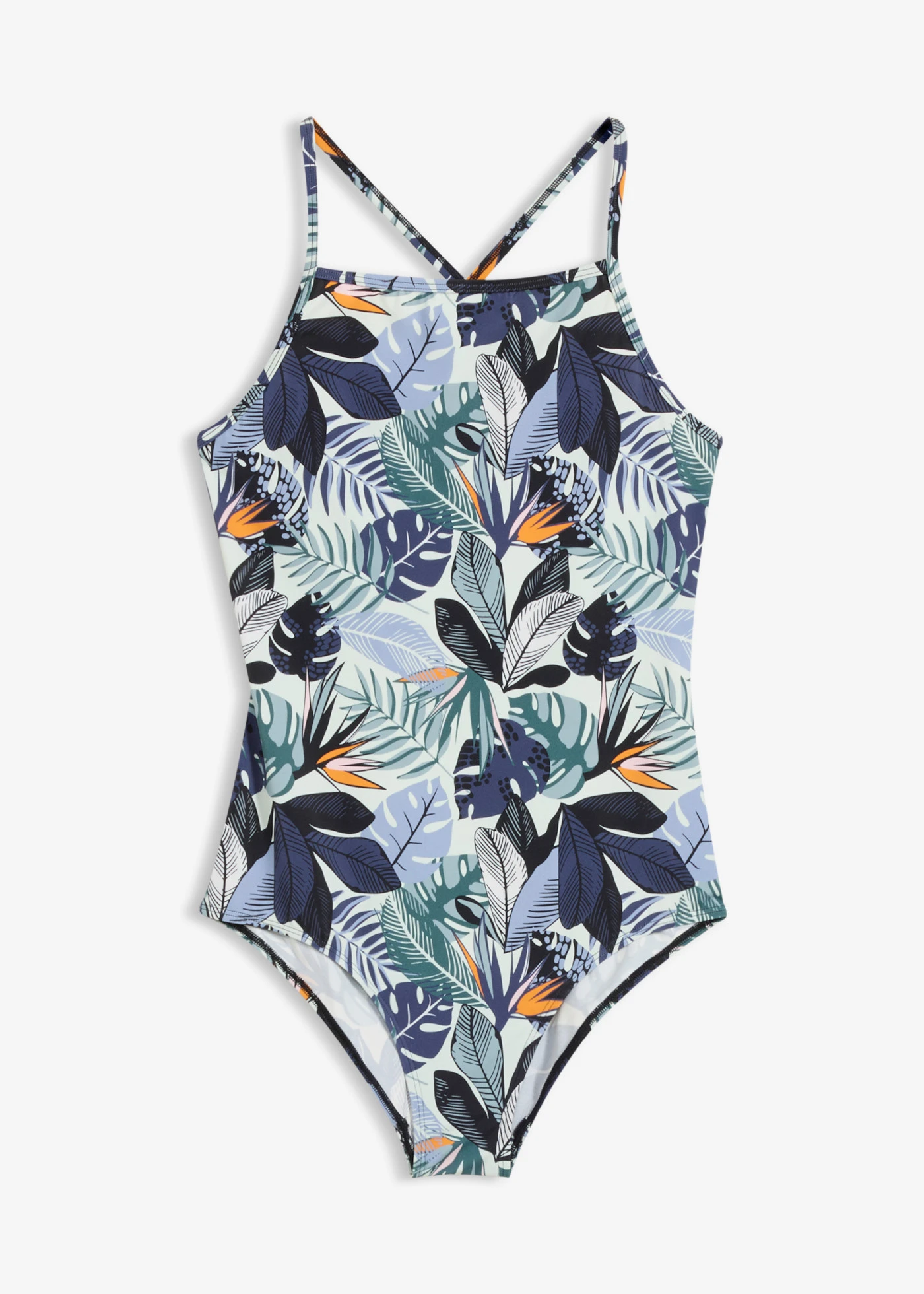 Costum de baie • verde-mentă floral • magazin bonprix
