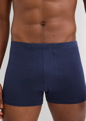Strakke boxer met katoen (set van 3), Kleur: donkerblauw