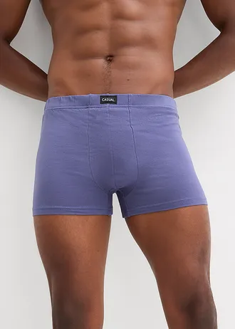 Chilot boxer strâmt cu bumbac (set/5 buc.), culoare: negru+indigo+gri-verde