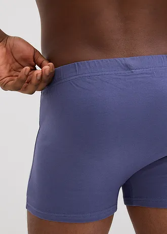 Chilot boxer strâmt cu bumbac (set/5 buc.) • negru+indigo+gri-verde • magazin bonprix