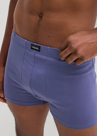 Chilot boxer strâmt cu bumbac (set/5 buc.), culoare: negru+indigo+gri-verde