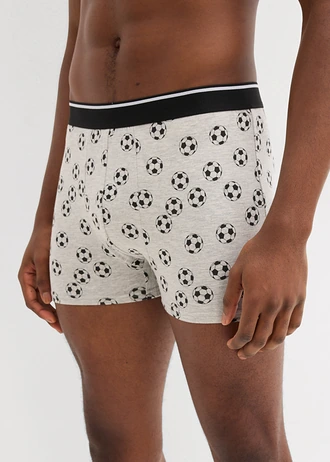 Strakke boxershorts, midi lengte (set van 5) • zwart+lichtgrijs gemêleerd • bonprix online shop