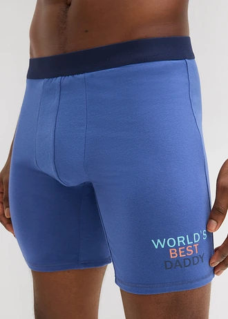 Strakke boxer (set van 2) • donkerblauw+lichtindigo • bonprix online shop