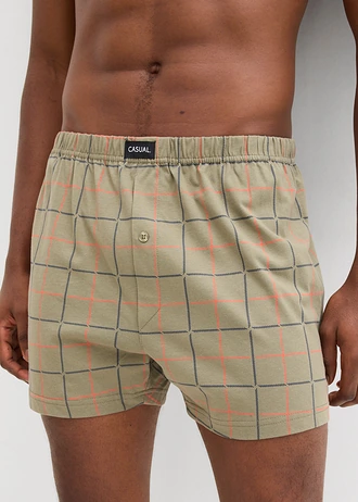 Chilot boxer larg (set/3 buc.), culoare: bleumarin+oliv