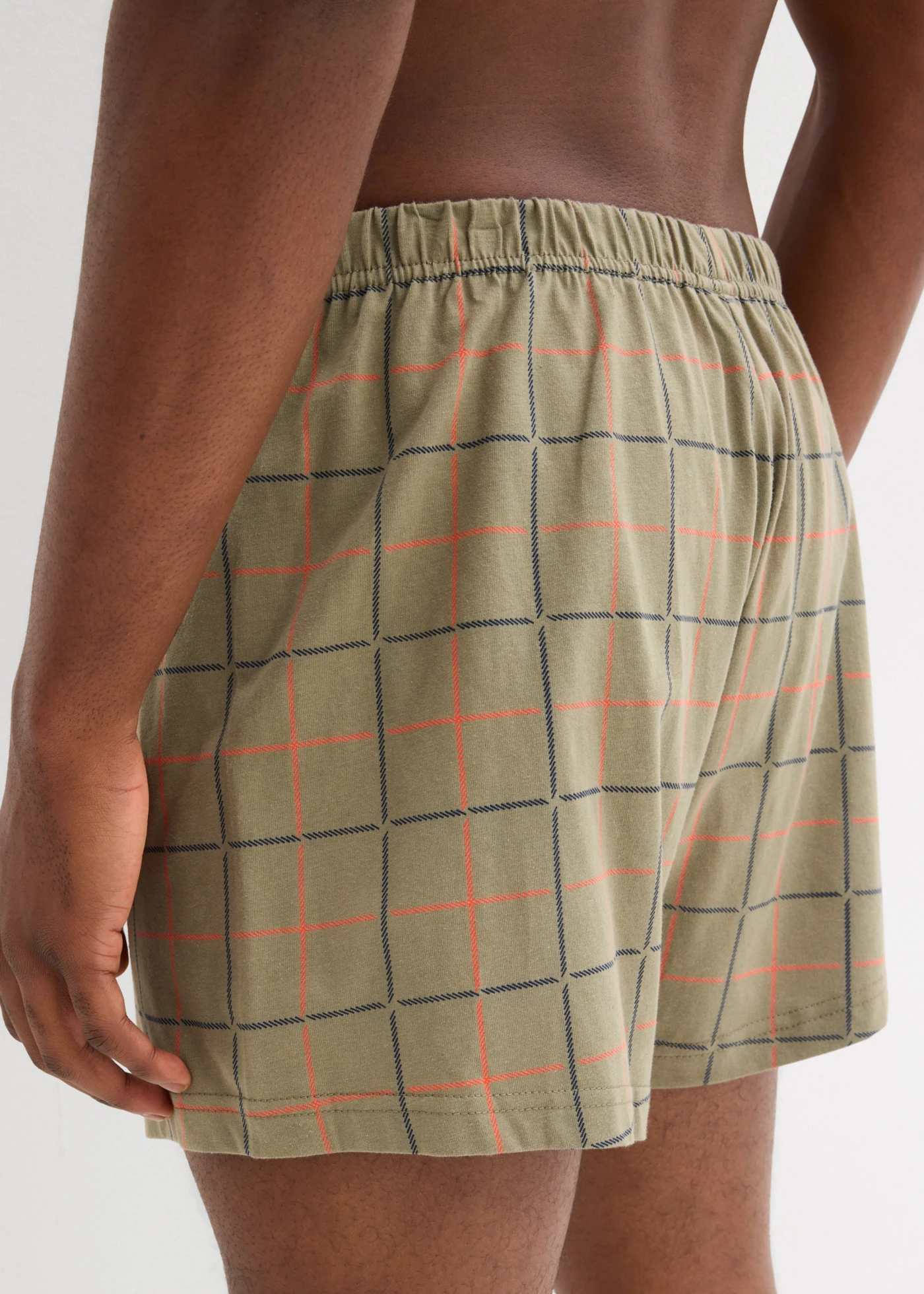 Wijde boxershort (set van 3) • donkerblauw+olijfgroen • bonprix online shop