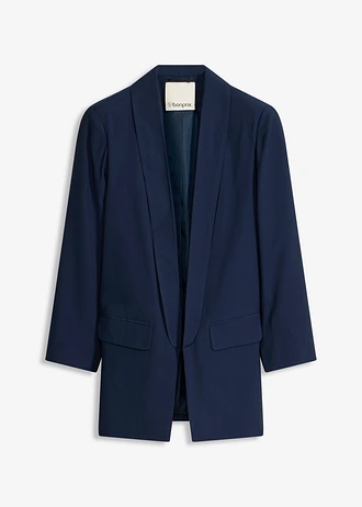 Długi żakiet z mieszanki wiskozy