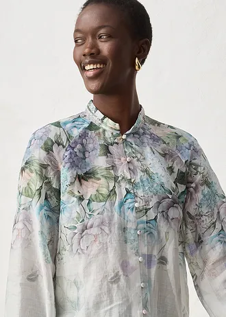 Tunică-bluză • liliachiu pudrat floral • magazin bonprix