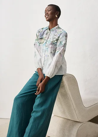 Tuniek • lila poudre gebloemd • bonprix online shop