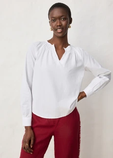 Tuniek met zijde • wit • bonprix online shop