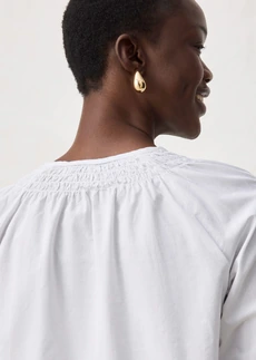 Tuniek met zijde • wit • bonprix online shop