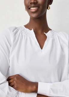 Tuniek met zijde • wit • bonprix online shop